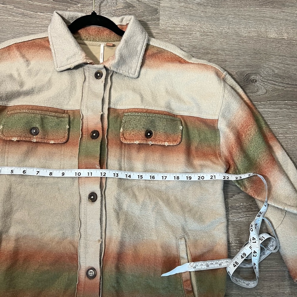 Free People Ruby Ombr Stripe Button jacket- xS‎ - image 4